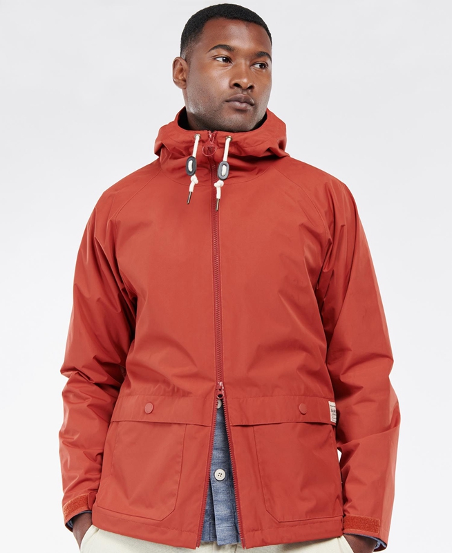 Barbour Begral Showerproof Casual Jassen Heren Rood | 706891-NXC