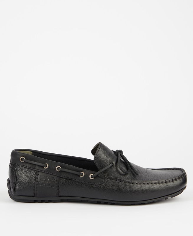 Barbour Clark Loafers Heren Zwart | 548602-UNB