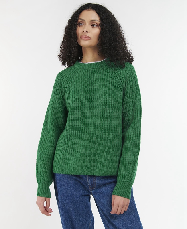 Barbour Hartley Knit Truien Dames Groen | 051673-JNH