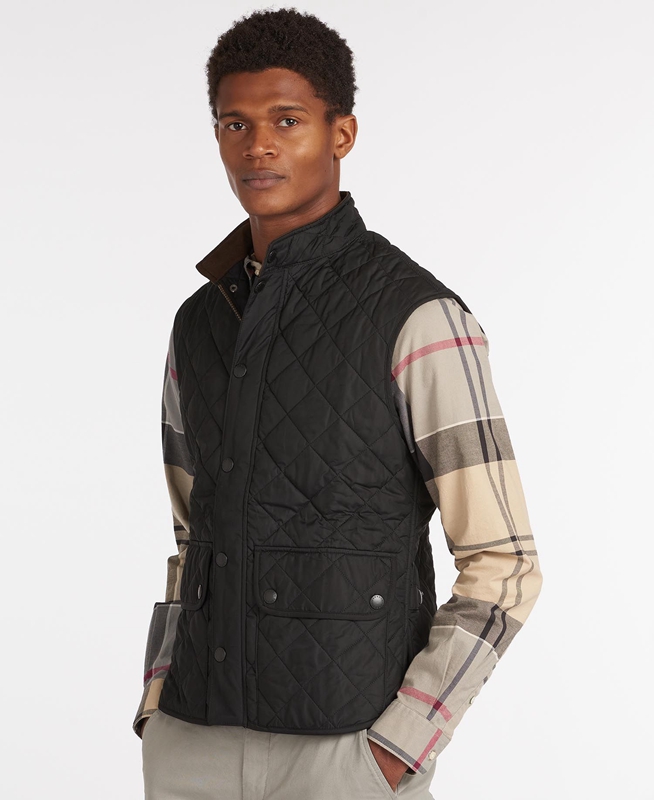 Barbour Lowerdale Gilet Heren Zwart | 057429-UAT