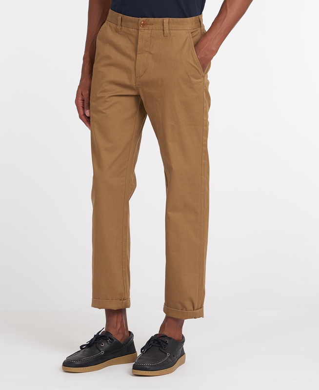 Barbour Neuston Essential Chinos Broek Heren Beige | 620375-GWZ