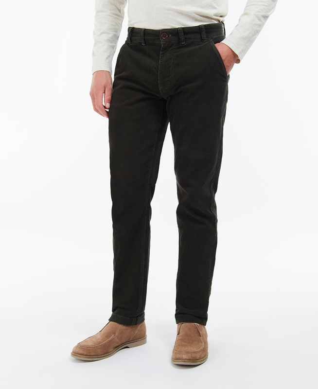 Barbour Neuston Stretch-Cord Trousers Broek Heren Zwart | 439205-ENP