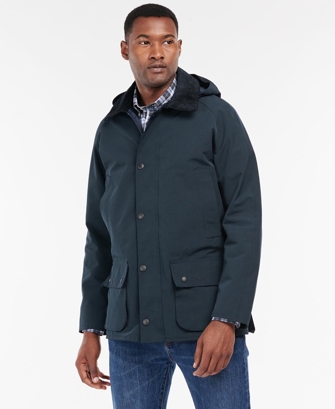 Barbour Rokig Waterdichte Jas Heren Donkerblauw | 631584-ORP