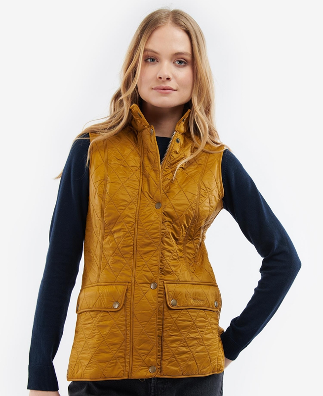 Barbour Wray Gilet Dames Oranje | 208697-YUH