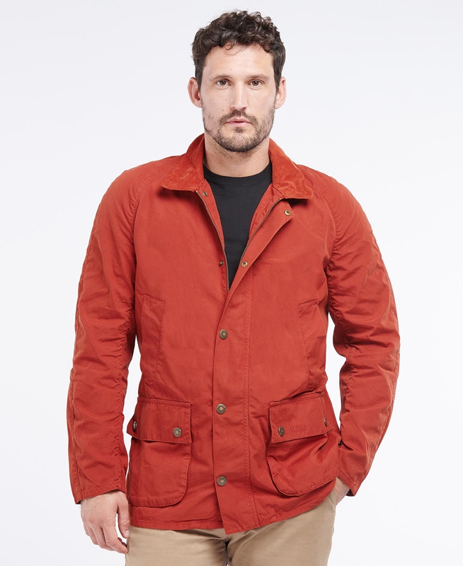 Barbour Ashby Casual Jassen Heren Oranje | 174506-FBX