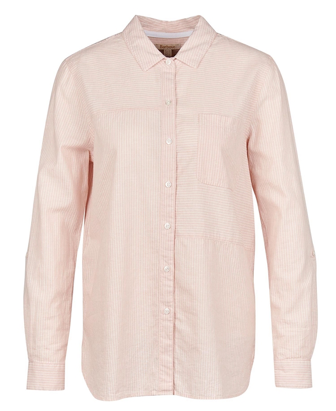 Barbour Beachfront Overhemd Dames Roze | 249037-ATZ