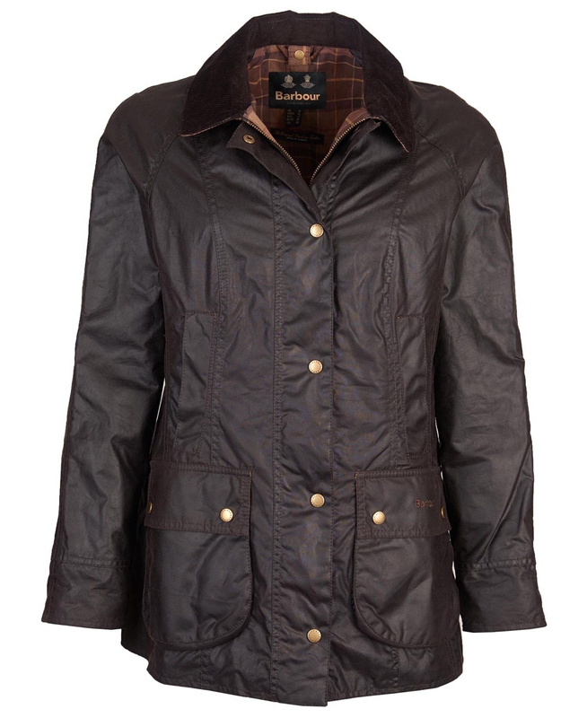 Barbour Beadnell® Waxed Jas Dames Bruin | 037952-XPD