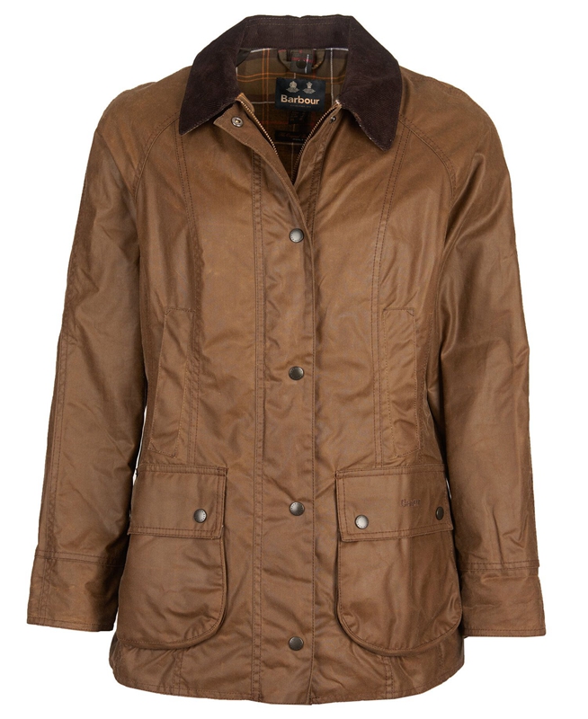 Barbour Beadnell® Waxed Jas Dames Bruin | 601279-KMR