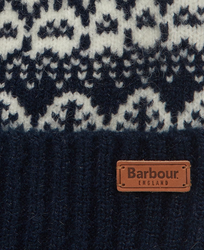 Barbour Beanie Alpine Fair Isle Pom Hoeden Dames Donkerblauw | 627538-YJH