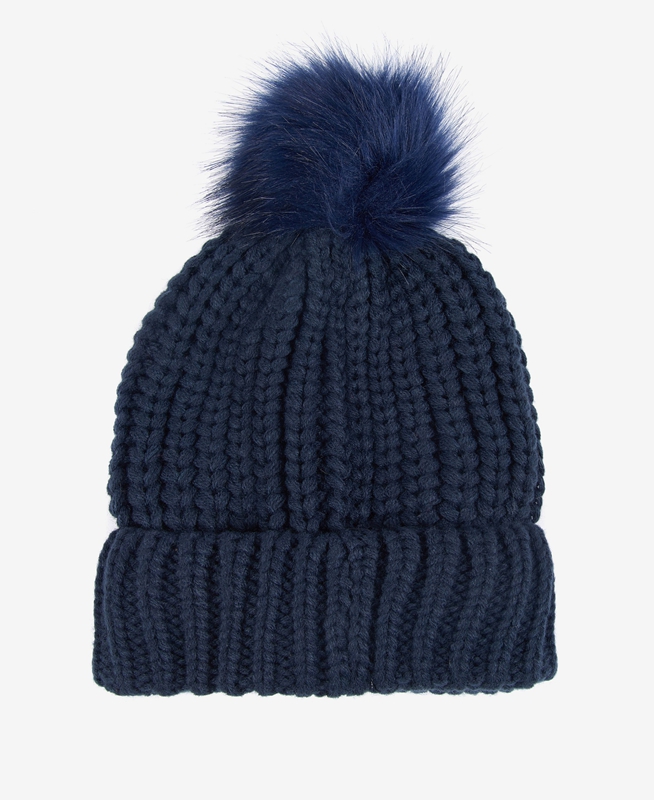 Barbour Beanie Saltburn Hoeden Dames Blauw | 102746-HZP