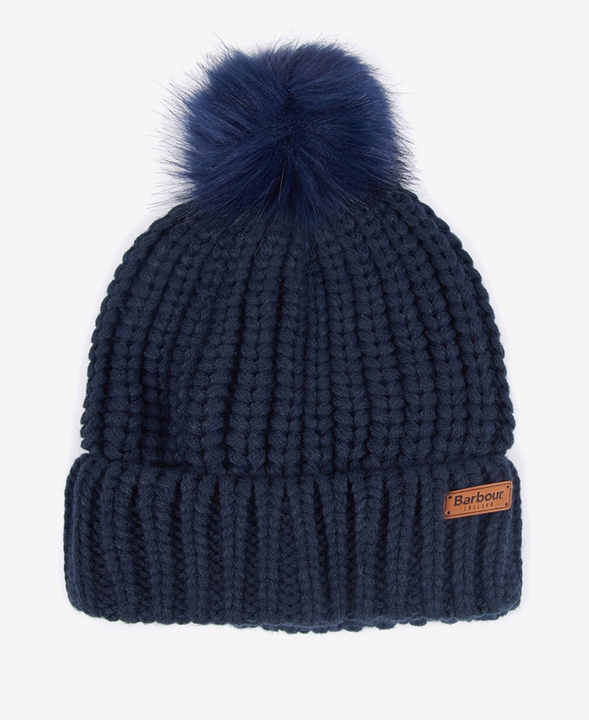 Barbour Beanie Saltburn Hoeden Dames Blauw | 102746-HZP