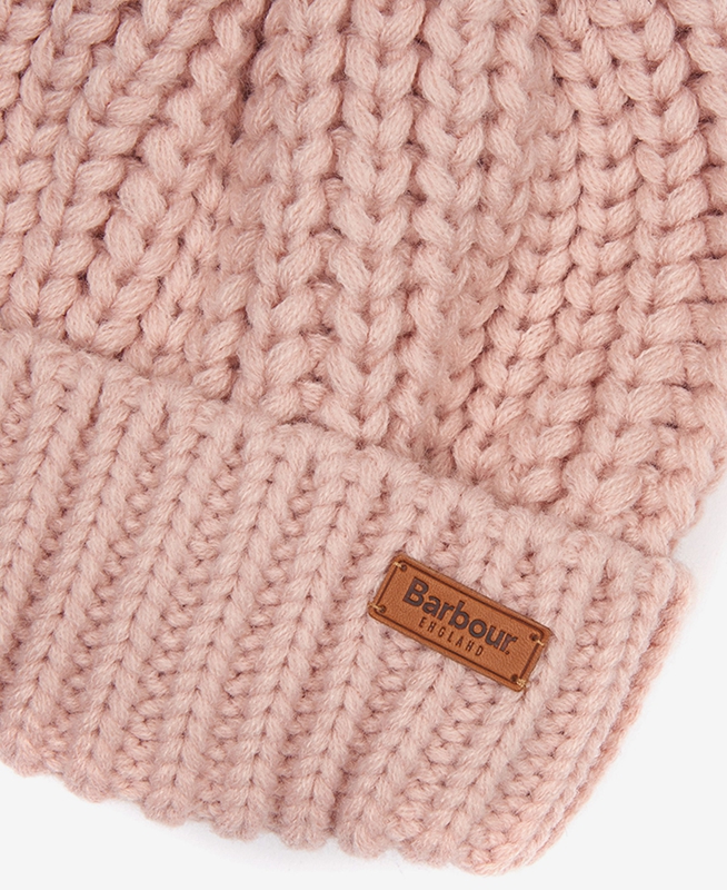 Barbour Beanie Saltburn Hoeden Dames Roze | 681093-GXM