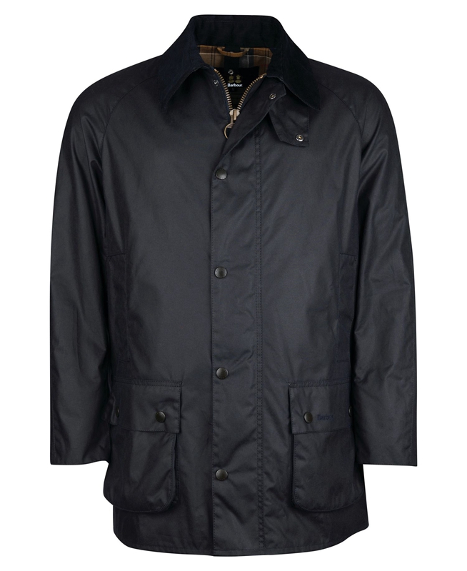 Barbour Beausby Waxed Jas Heren Donkerblauw | 127489-CRT