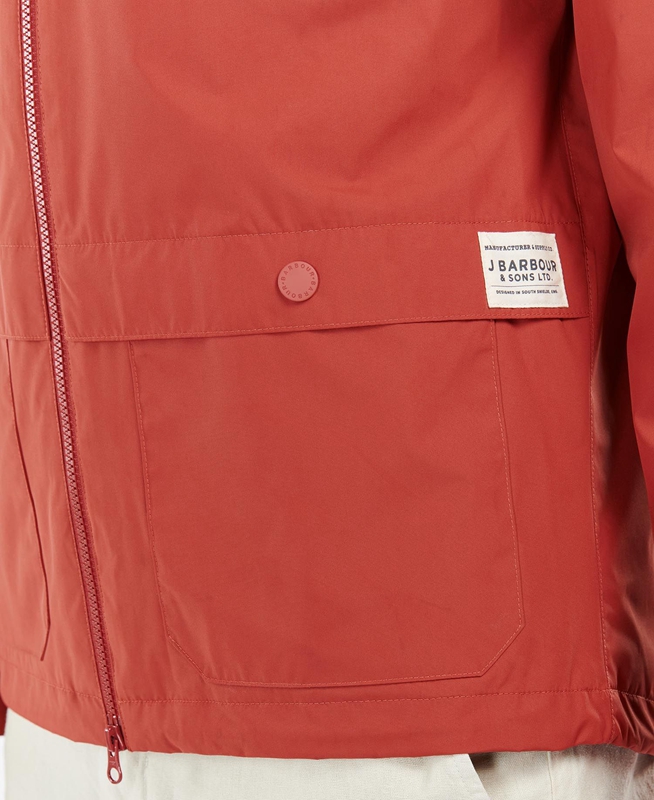 Barbour Begral Showerproof Casual Jassen Heren Rood | 706891-NXC