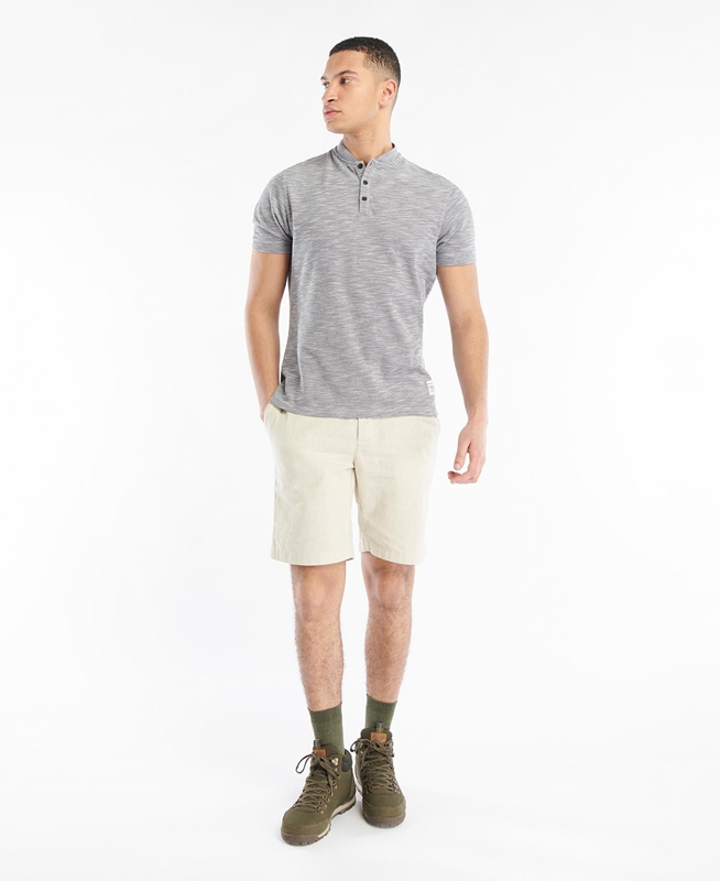 Barbour Belgrave Sport Neck T-shirts Heren Grijs | 264715-GXJ