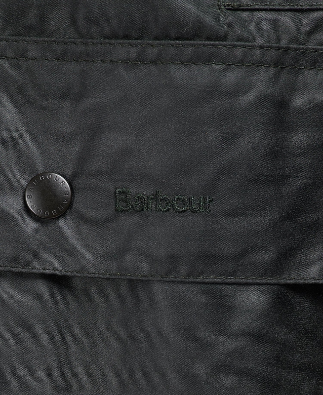 Barbour Border® Waxed Jas Heren Zwart | 423978-CYF