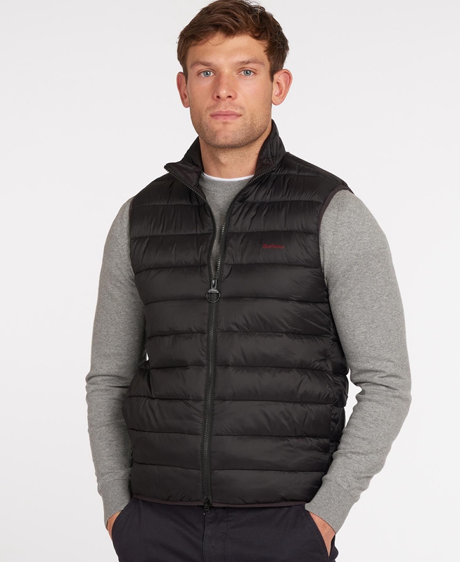 Barbour Bretby Gilet Heren Zwart | 350418-QXI