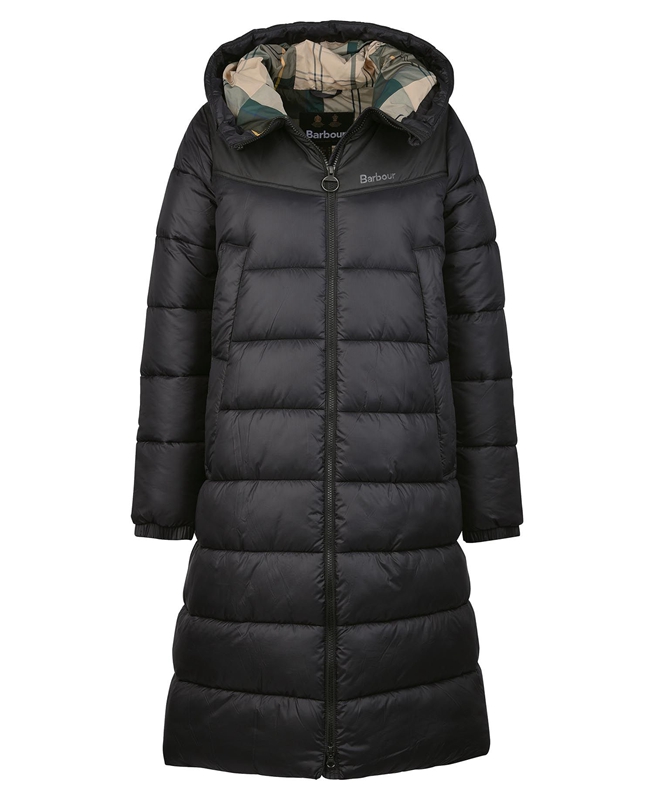 Barbour Buckton Gewatteerde Jas Dames Zwart | 271306-XYH