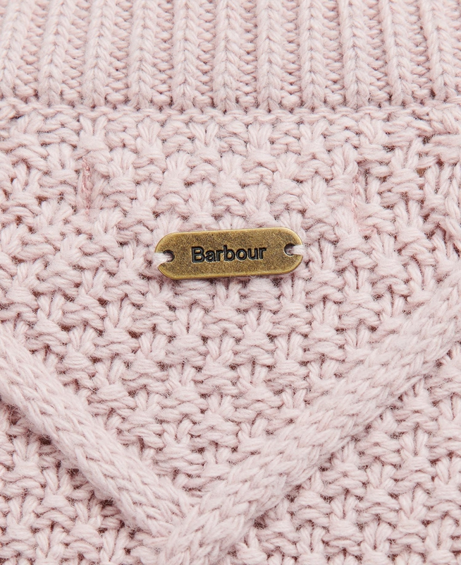 Barbour Burne Roll Neck Knit Truien Dames Roze | 578490-CWF