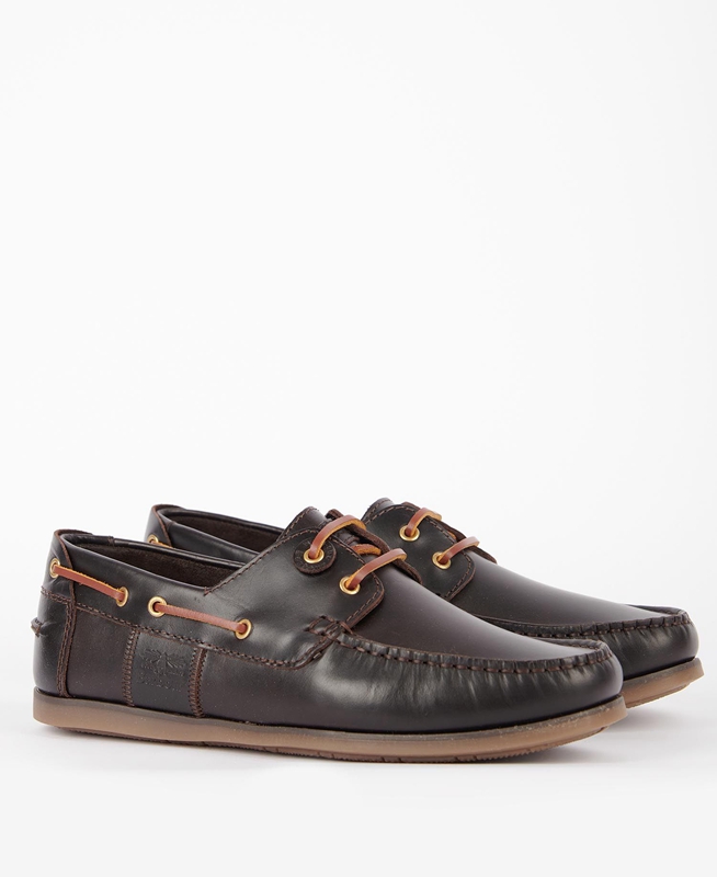 Barbour Capstan Loafers Heren Koffie | 405261-KWJ