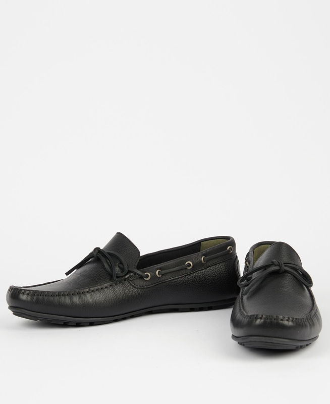 Barbour Clark Loafers Heren Zwart | 548602-UNB