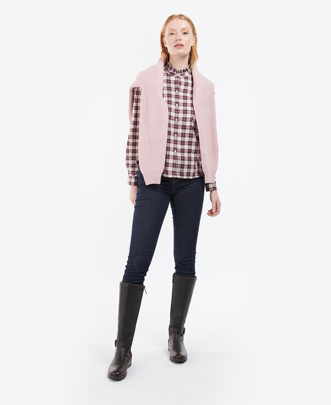 Barbour Daffodil Overhemd Dames Roze | 901768-NGF