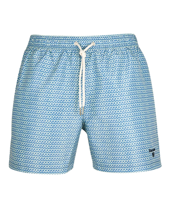 Barbour Diamond Geo Swim Broek Heren Blauw | 481729-QHO