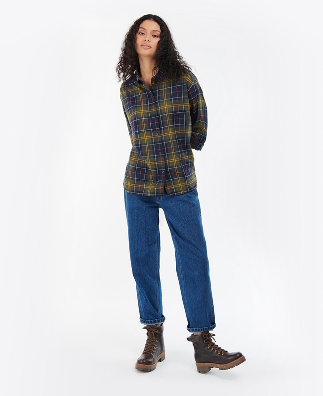 Barbour Elishaw Overhemd Dames Gekleurd | 415987-OMQ