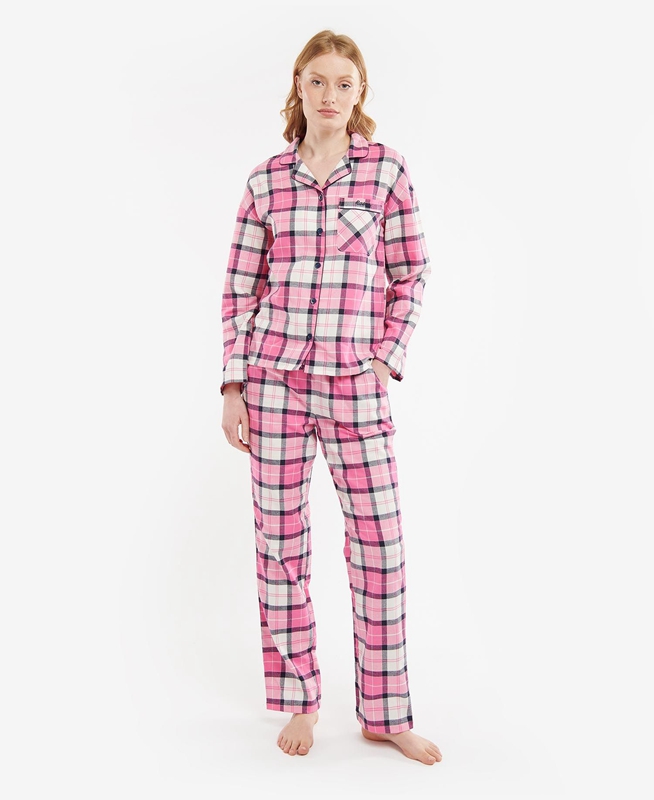 Barbour Ellery PJ Set Nachtkleding Dames Roze | 581732-JTV