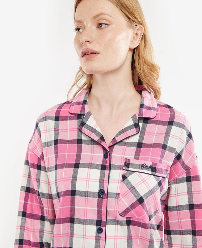 Barbour Ellery PJ Set Nachtkleding Dames Roze | 581732-JTV