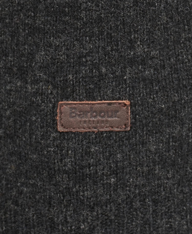 Barbour Essential Patch Half Zip Truien Heren Zwart | 201596-FCN