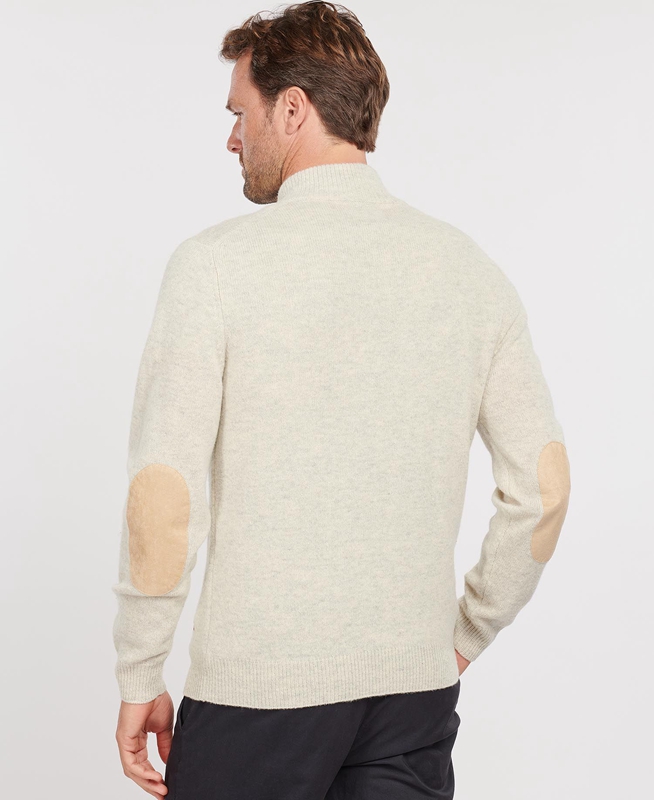 Barbour Essential Patch Half Zip Truien Heren Beige | 459321-ASR