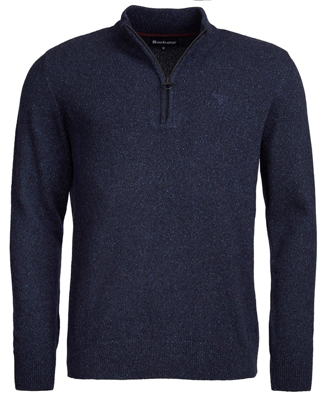 Barbour Essential Tisbury Half Zip Truien Heren Donkerblauw | 492603-POK