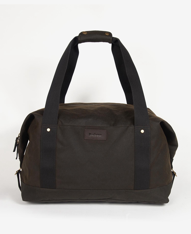 Barbour Essential Wax Holdall Tassen Heren Olijfgroen | 250349-SCX