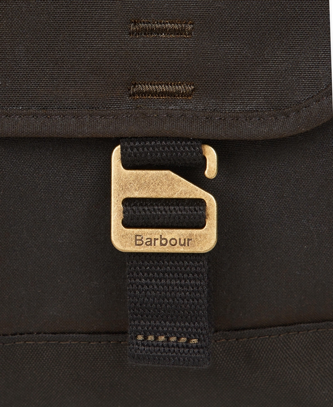 Barbour Essential Wax Messenger Tassen Heren Olijfgroen | 132649-DUN