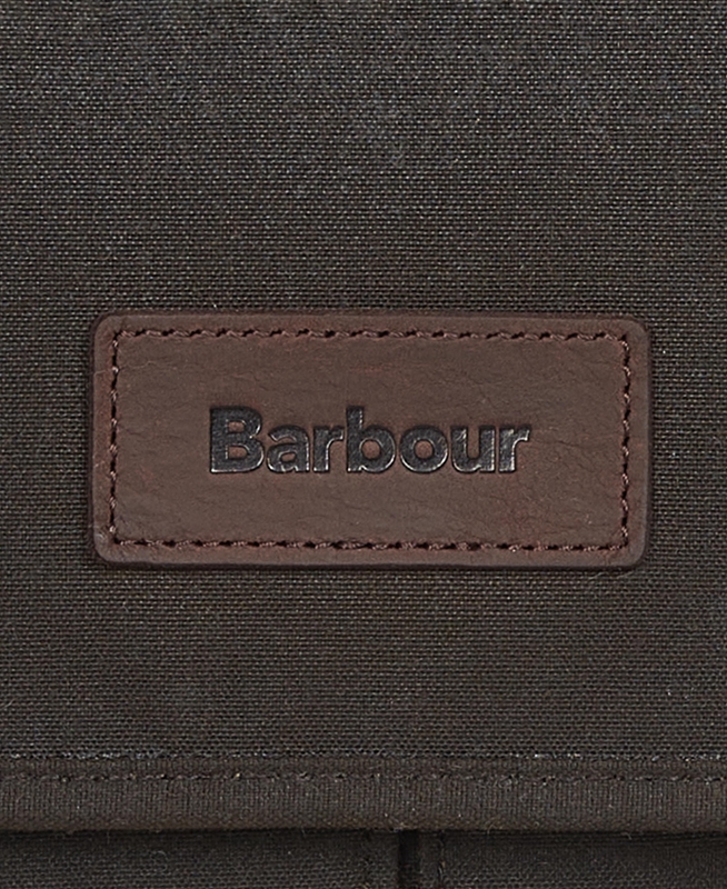 Barbour Essential Wax Messenger Tassen Heren Olijfgroen | 132649-DUN