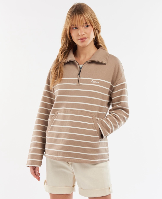 Barbour Explorer Ember Sweatshirts Dames Beige | 958723-YHO