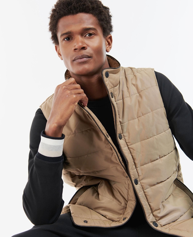 Barbour Farnham Gilet Heren Beige | 058127-YGN