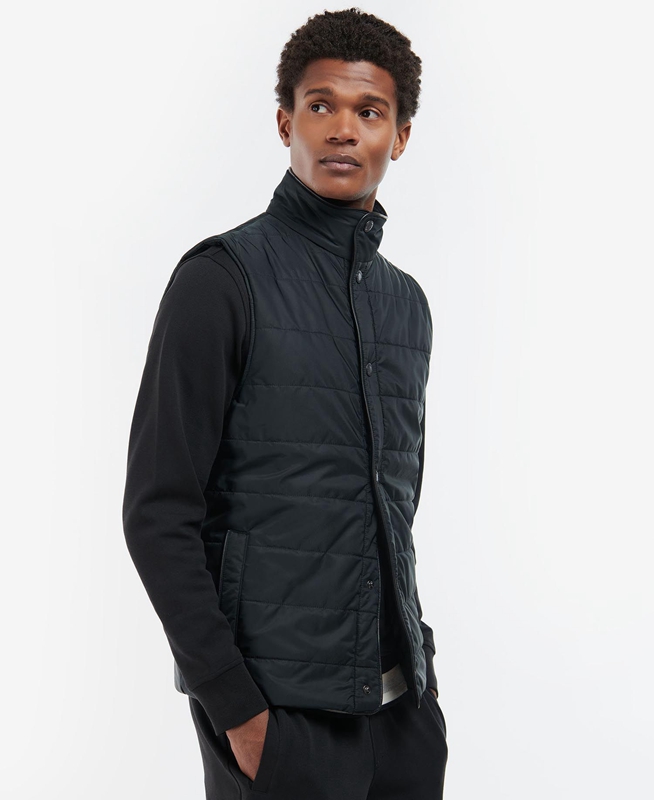 Barbour Farnham Gilet Heren Zwart | 453891-JOC