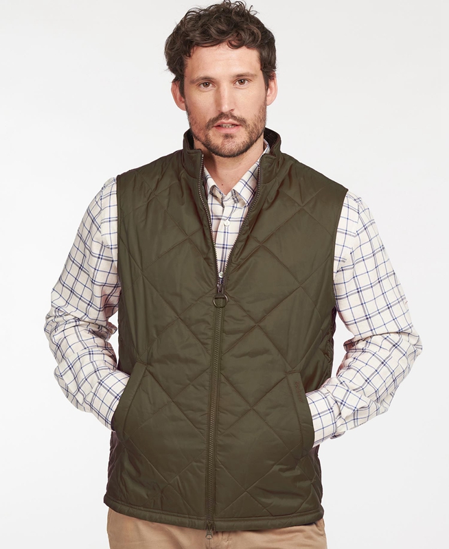 Barbour Finn Gilet Heren Groen | 983172-YLH