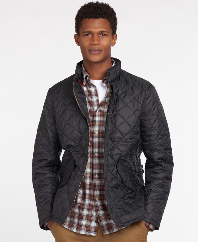 Barbour Flyweight Chelsea Gewatteerde Jas Heren Zwart | 428360-TKP