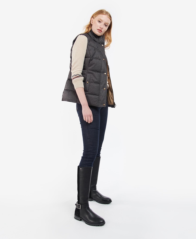 Barbour Foxglove Gilet Dames Grijs | 843761-CMG