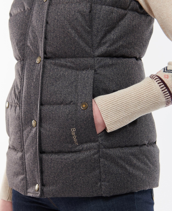 Barbour Foxglove Gilet Dames Grijs | 843761-CMG