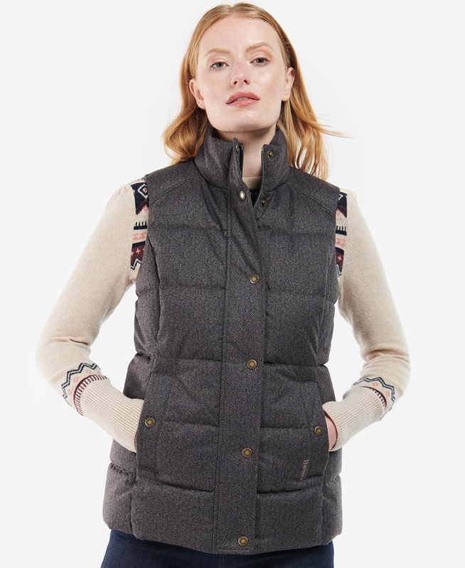 Barbour Foxglove Gilet Dames Grijs | 843761-CMG