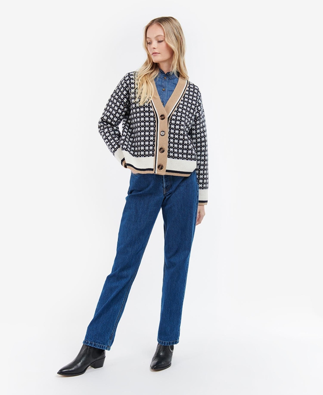 Barbour Francesca Cardigan Truien Dames Gekleurd | 326980-NOP