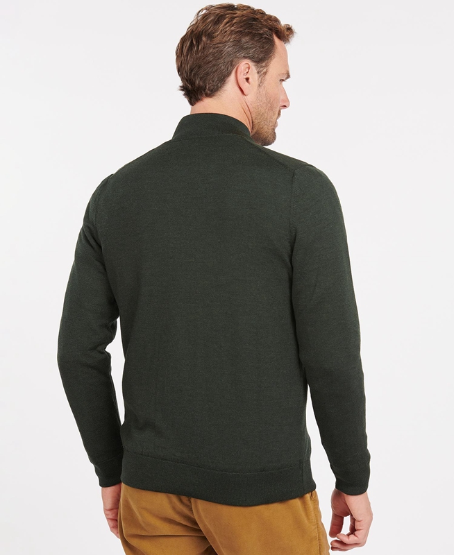 Barbour Gamlan Half Zip Truien Heren Groen | 853279-ODB