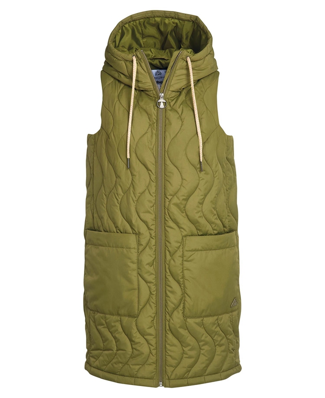 Barbour Guilden Gilet Dames Groen | 562940-GHR