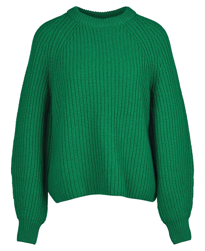 Barbour Hartley Knit Truien Dames Groen | 051673-JNH