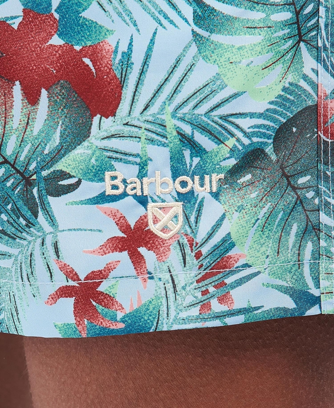 Barbour Hawaiian Print Swim Broek Heren Blauw | 214037-PSK