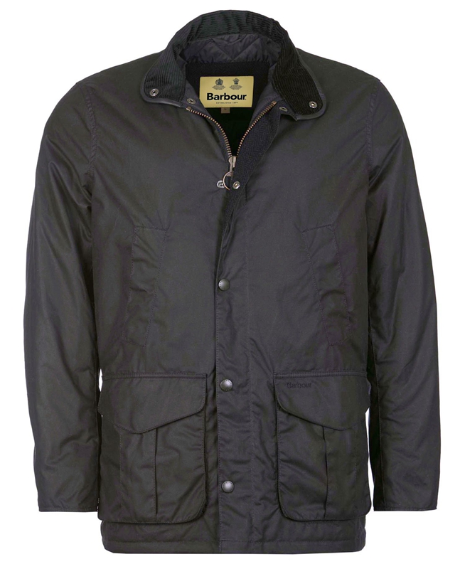 Barbour Hereford Waxed Jas Heren Blauw | 194263-ZSX